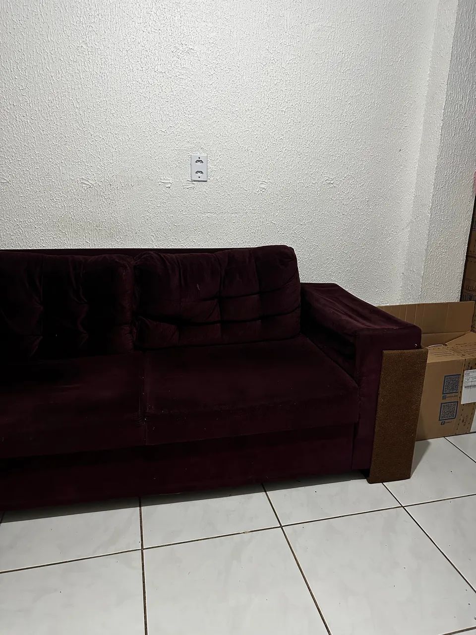Sofa suede 2 metros.