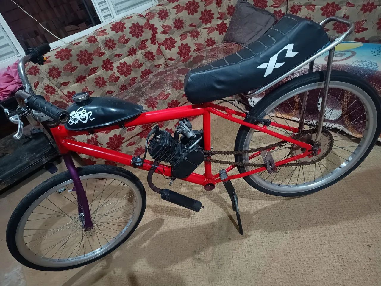 Bicicleta motorizada 80cc - Foto 3
