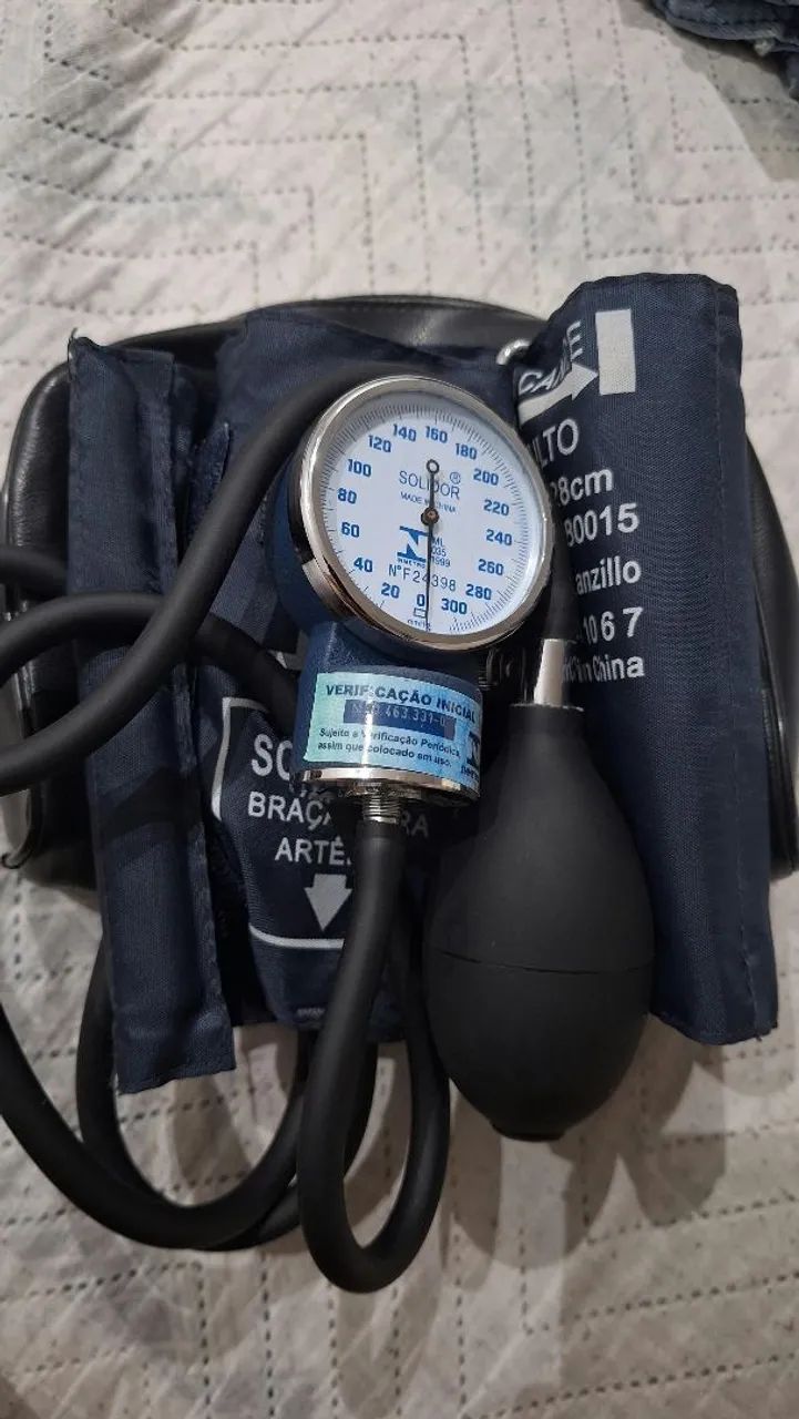 Kit Aparelho De Pressão Esfigmomanômetro + Estetoscópio Simples - Foto 3