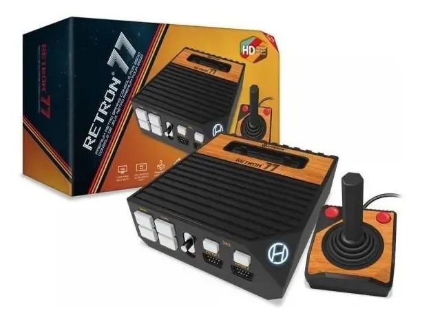 Console Retrô Hyperkin Woodgrain Atari Hdmi 1 Ctrl, Na Caixa - Foto 2