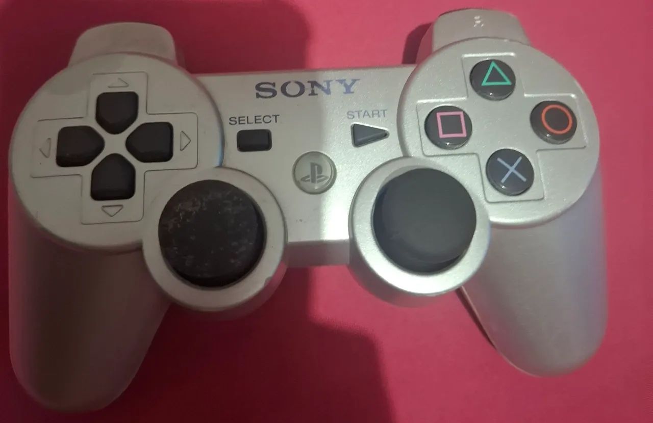 Controle ps3 dualshock 3 prata 