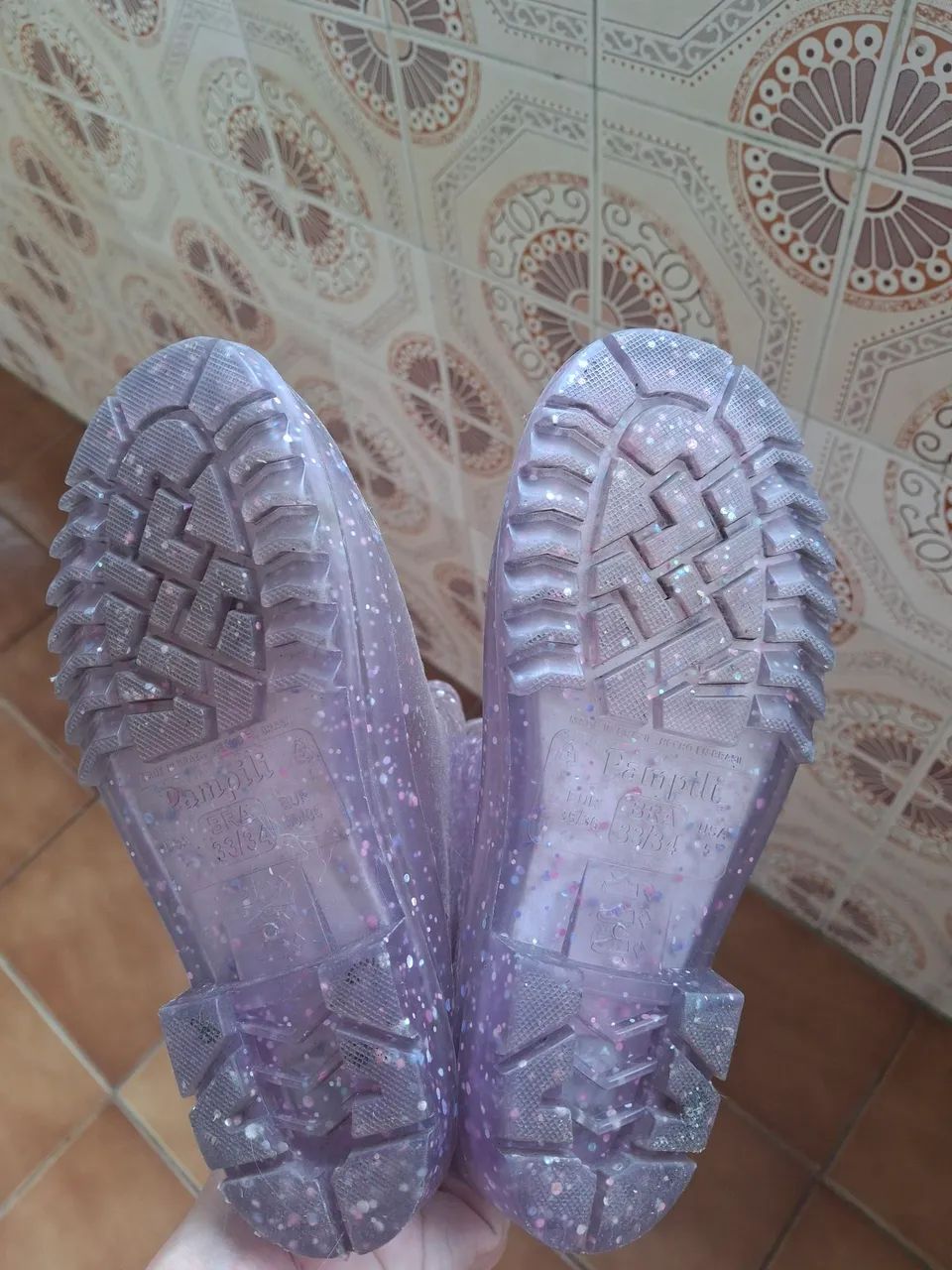 Bota infantil chuva com luzes - Foto 3