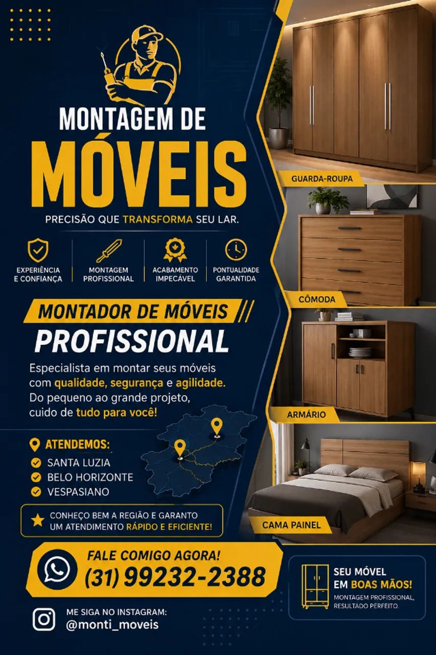 Montagem de moveis da Demobile 