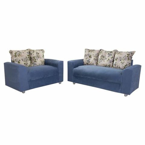 Conjunto Sofá 2 e 3 Lugares Lisboa Suede - Pague na entrega receba até 24h - Foto 4