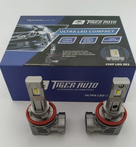 Kit Ultra Led Compact Chip Zes 6000k 4X1 H8/ H9/ H11/ H16 10 Mil Lumens Par - Foto 2