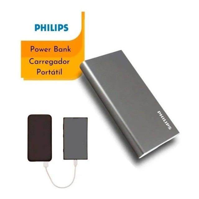 Carregador Bateria Power Bank 10.000 Mah Original Philips