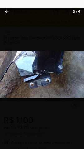Paralama Jeep Cherokee 2015 2016 2017 Lado Esquerdo  - Foto 3