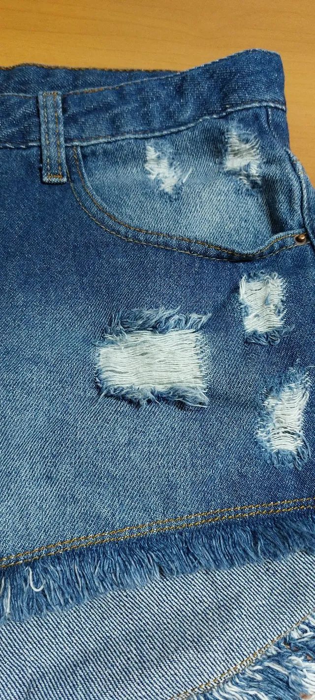 short jeans curto tamanho 42<br>  - Foto 5