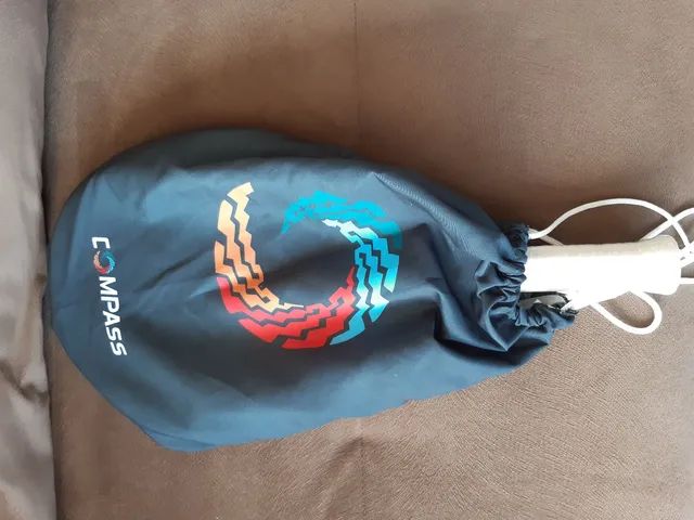 Raquete de Beach Tennis Compass Branca com capa + 02 Bolas