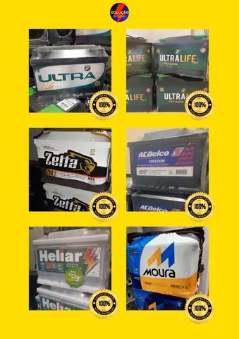 Bateria Nova e Usada De Variadas Marcas