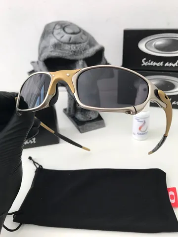 Óculos de Sol Juliet 24k Lentes Cinza Espelhada Romeu 2 Penny + Brinde