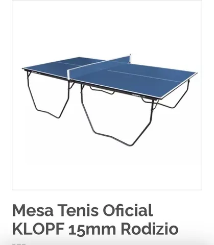 Mesa de Tênis de Mesa (Ping Pong) Klopf 1009 + Kit Raquetes, Bolinha e Rede  (usado) - Esportes e ginástica - Barreirinha, Curitiba 1255168104