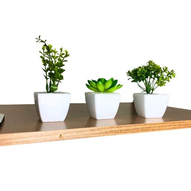 _Jogo de Flores Artificiais com Vaso_ - Foto 6