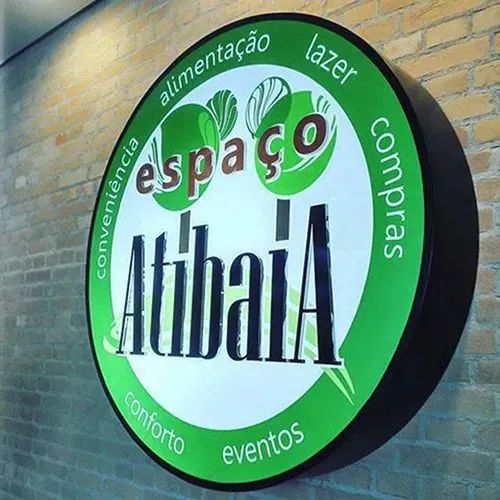 Placa para loja redonda Brasília com preço baixo menor valor