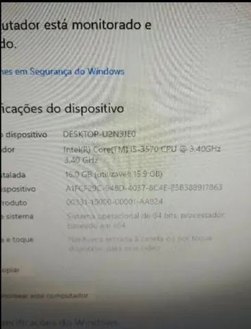 Desktop completo com tela LCD e placa de vídeo para games  - Foto 3