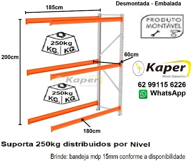 Mini porta pallet Continuação - ( novo ) palete / prateleira / estante