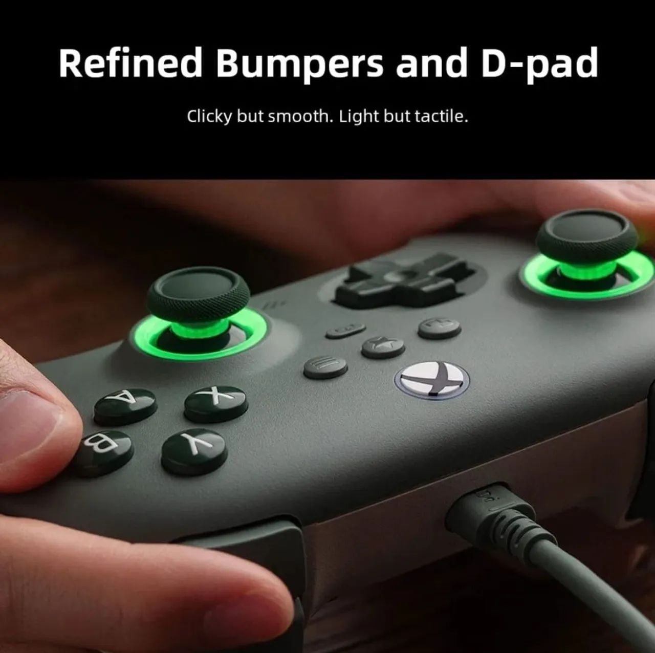 Controle 8BitDo Ultimate C com Fio para Xbox (Verde) - Foto 3