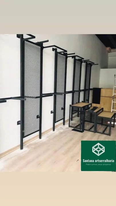 Araras de aço para loja de roupa ( estilo industrial) - Foto 3