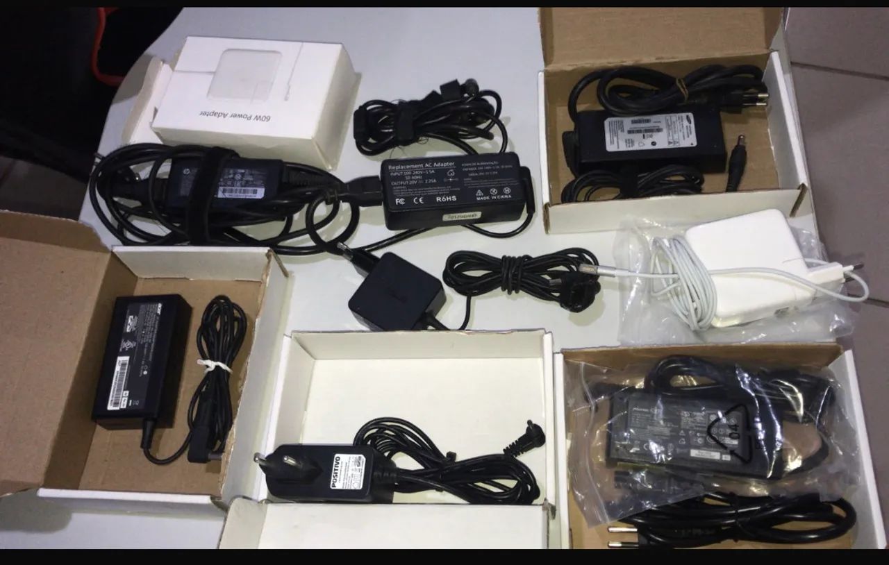 Carregadores para notebook hp Dell positivo cce acer asus apple  - Foto 5