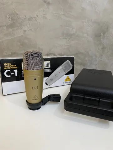 Microfone Behringer C-1 Condensador Cardióide Dourado + Pop filter