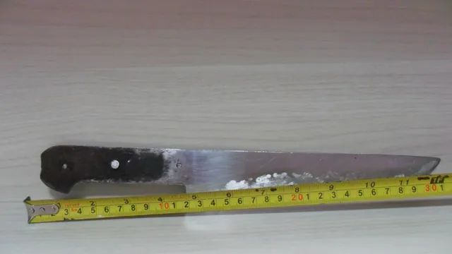 Faca antiga anos 50 Raridade, com cabo em Madrepérola - Foto 5