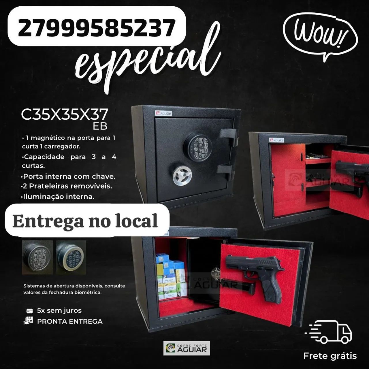 Cofre Forte! Cofre mecânico e Digital