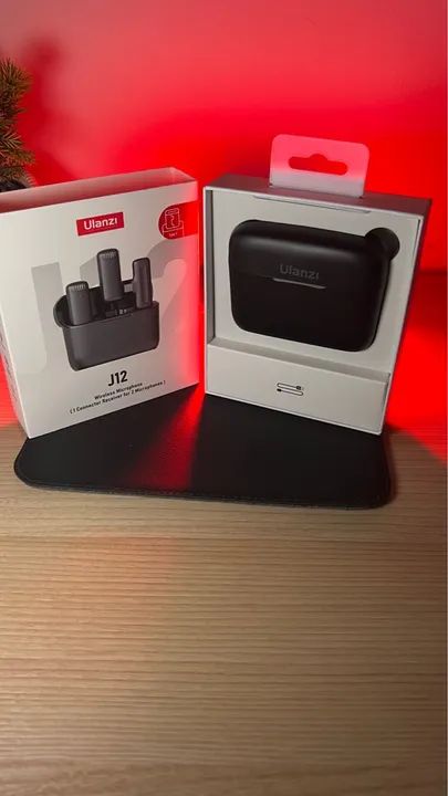 Microfone Sem Fio Ulanzi J12 - Kit com 2 Microfones