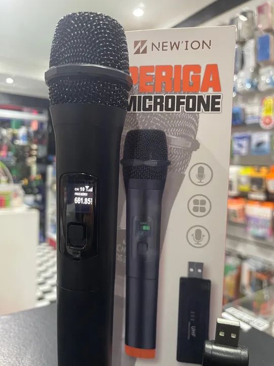 Microfone DinâMico de Mão,131 PéS Redução Ruído Som NíTido Sem Distorção Microfone Sem Fio - Foto 2