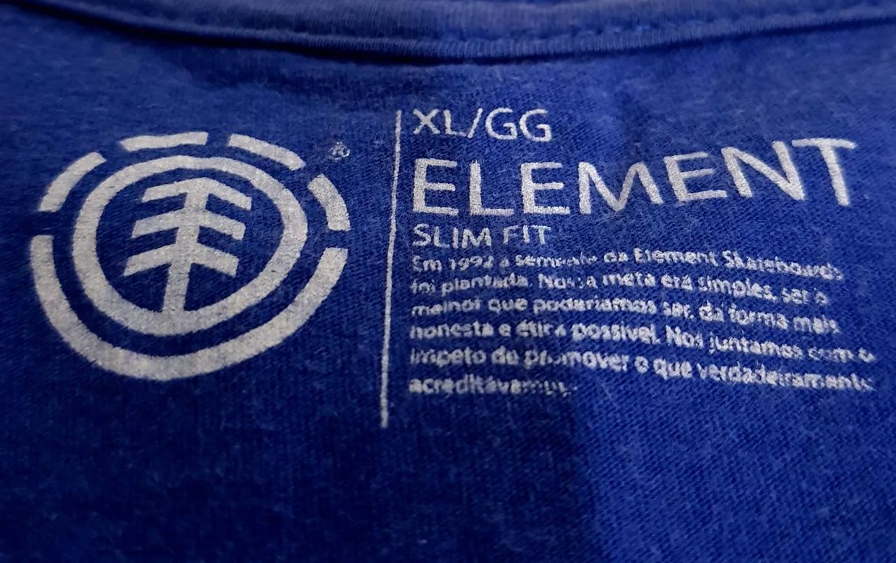 CAMISETA ELEMENT ORIGINAL AZUL GG - Foto 2