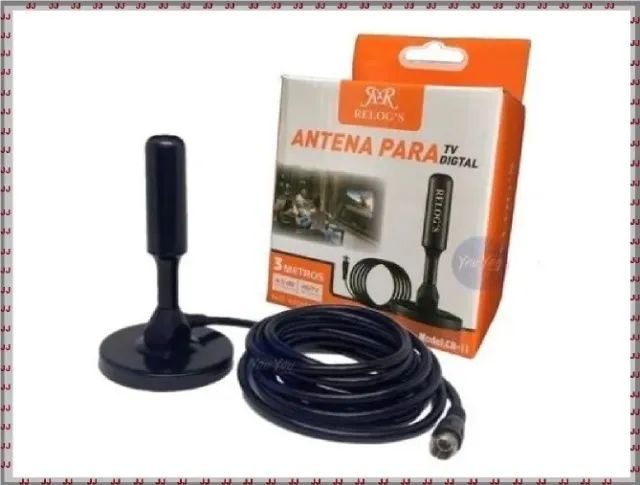 Antena digital RR com imã - 4 Db - 3 metros de cabo - Foto 2