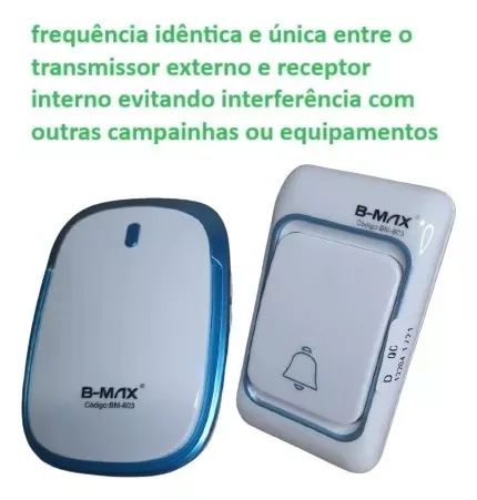 Campainha Residencial Wireless Sem Fio Resistente Água Wifi - Foto 4