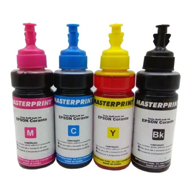 4 Refis Tinta Para Uso Epson L3250 L3150 L3210 L3110 T544 - Foto 3