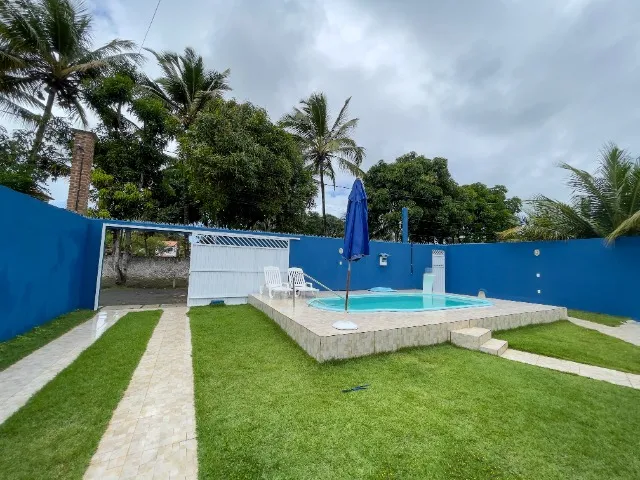 Casa temporada 3 quartos na Praia do Sargi 250m. Serra Grande. Próximo de Ilhéus e Itacaré