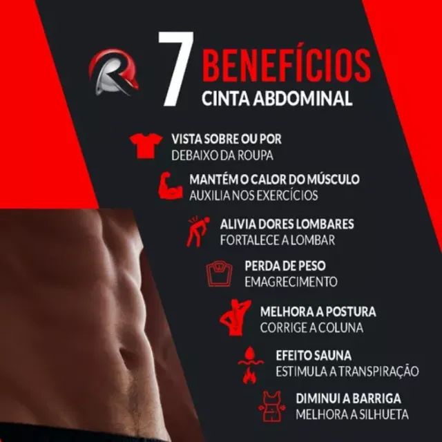 Cinta Lombar Abdominal Ergonômica Reforçada - Prevenção de Lesões _ ES03 - Foto 4