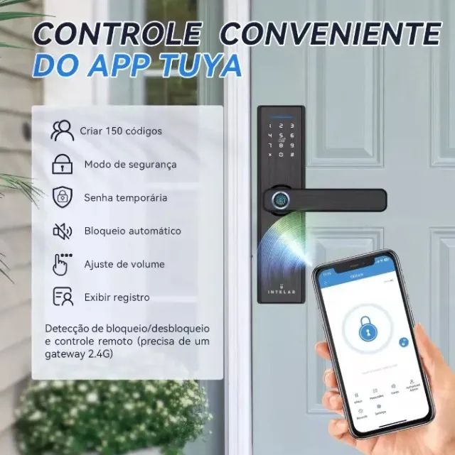 Fechadura Eletronica Eletroima Digital Biometrica Nova nunca Usada - Foto 3