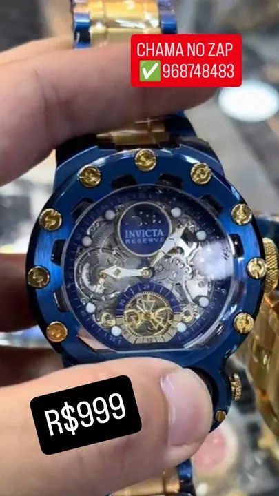 Relógio INVICTA AUTOMÁTICO Modelo MAGNUM BOLT ZEUS TRIA LANÇAMENTO  - Foto 2