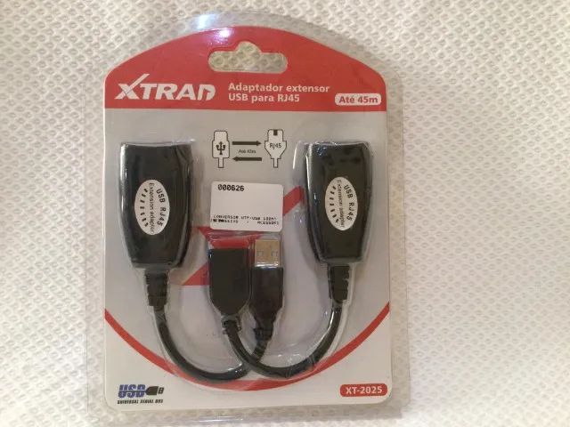 Adaptador Extensor USB Para RJ45 Cabo De Rede Cabo Extensor XTRAD - XT2025 - Foto 4