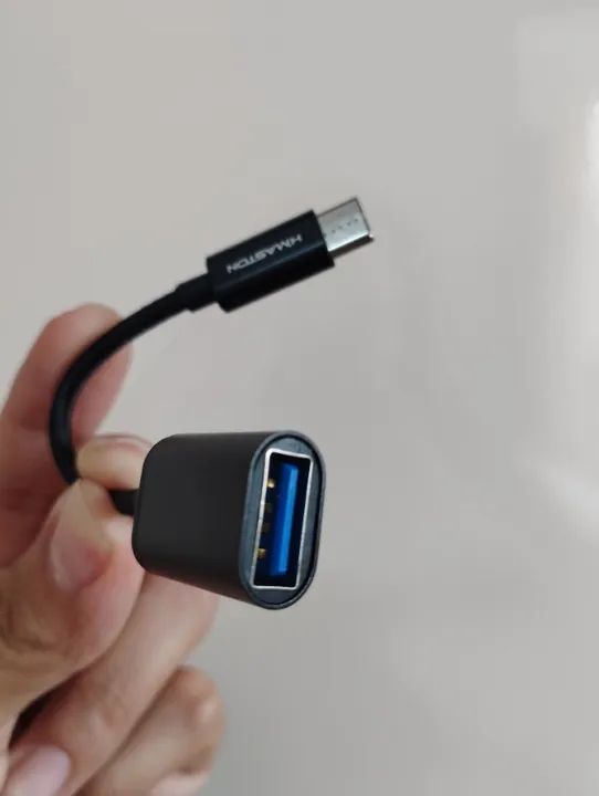 Cabo OTG TIPO-C / USB (PASSA MUSICAS E FOTOS DO PENDRIVE PARA CEL...) - Foto 4