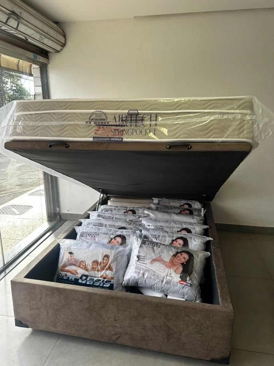 Conjunto Box Baú Novo Colchão Ortobom  - Foto 2