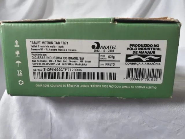 Tablet 7" CCE TR71 tela trincada, câmeras frontal/traseira, com manual e caixa original - Foto 2