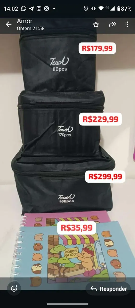 Kit canetinhas touch
