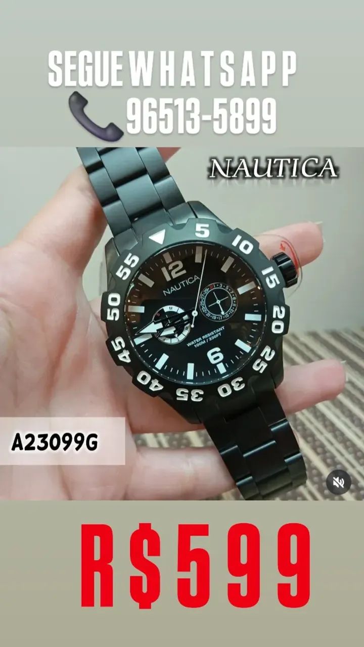 Relógio Nautica Original Modelo Referência : A23099G (Funcional) - Foto 2