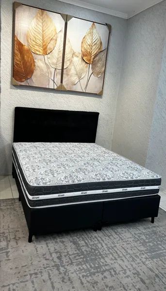 Cama Box Casal + Colchão D33 Molas Ensacadas  - Foto 4