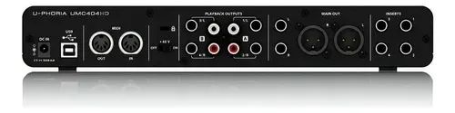 Placa de Áudio Behringer UMC404HD Interface de 4 canais 220V - Foto 2