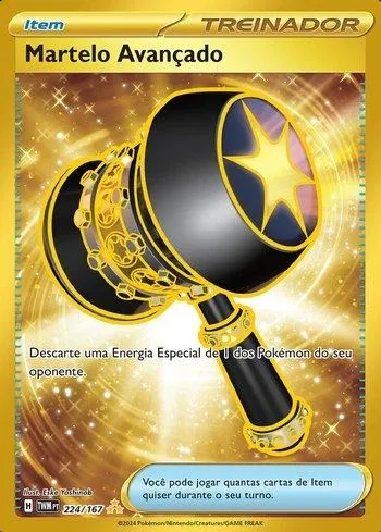 Carta Pokemon Martelo Avançado (224/167)