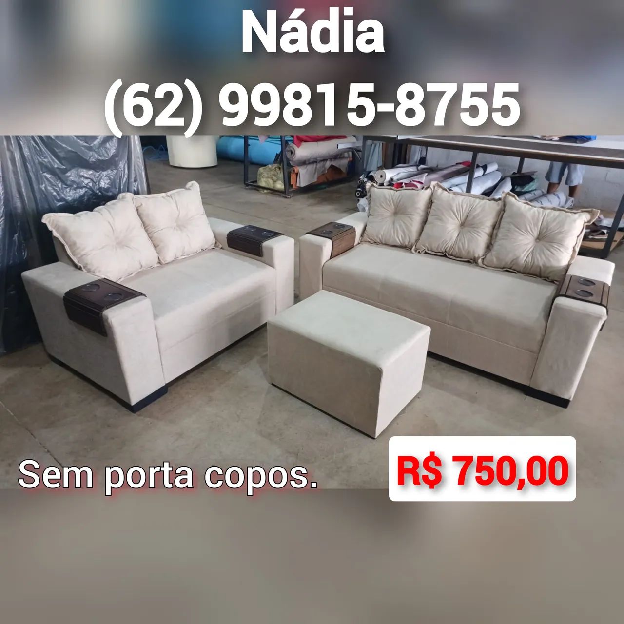 Conjunto Sofá 2 e 3 Lugares___N°56