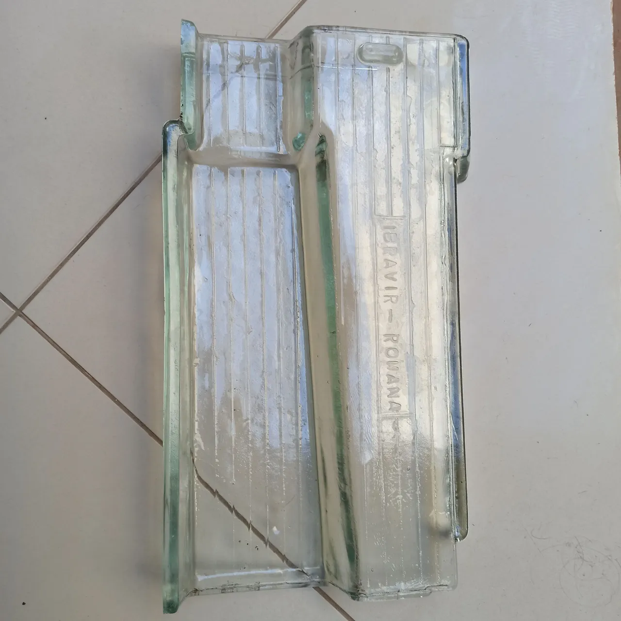 Telha de vidro transparente Romana