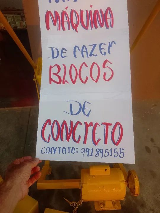 Máquina de fazer blocos de concreto  - Foto 5