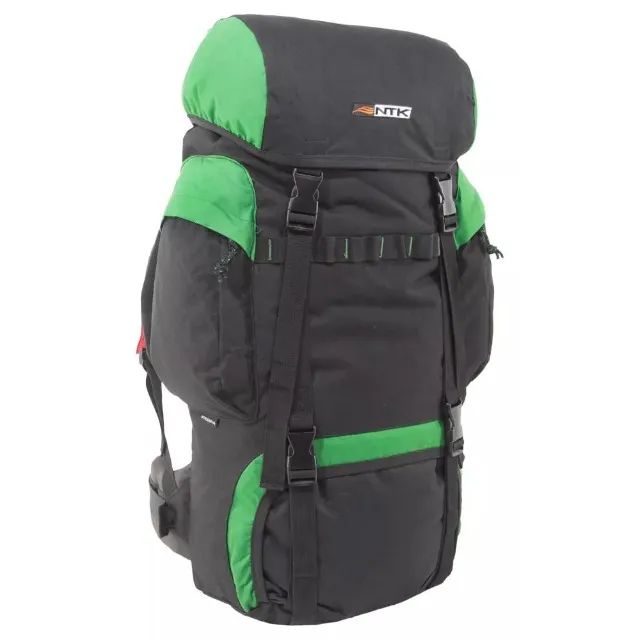 Mochila Intruder 45L Preto Com Verde 201100 PRVD Nautika - Foto 2