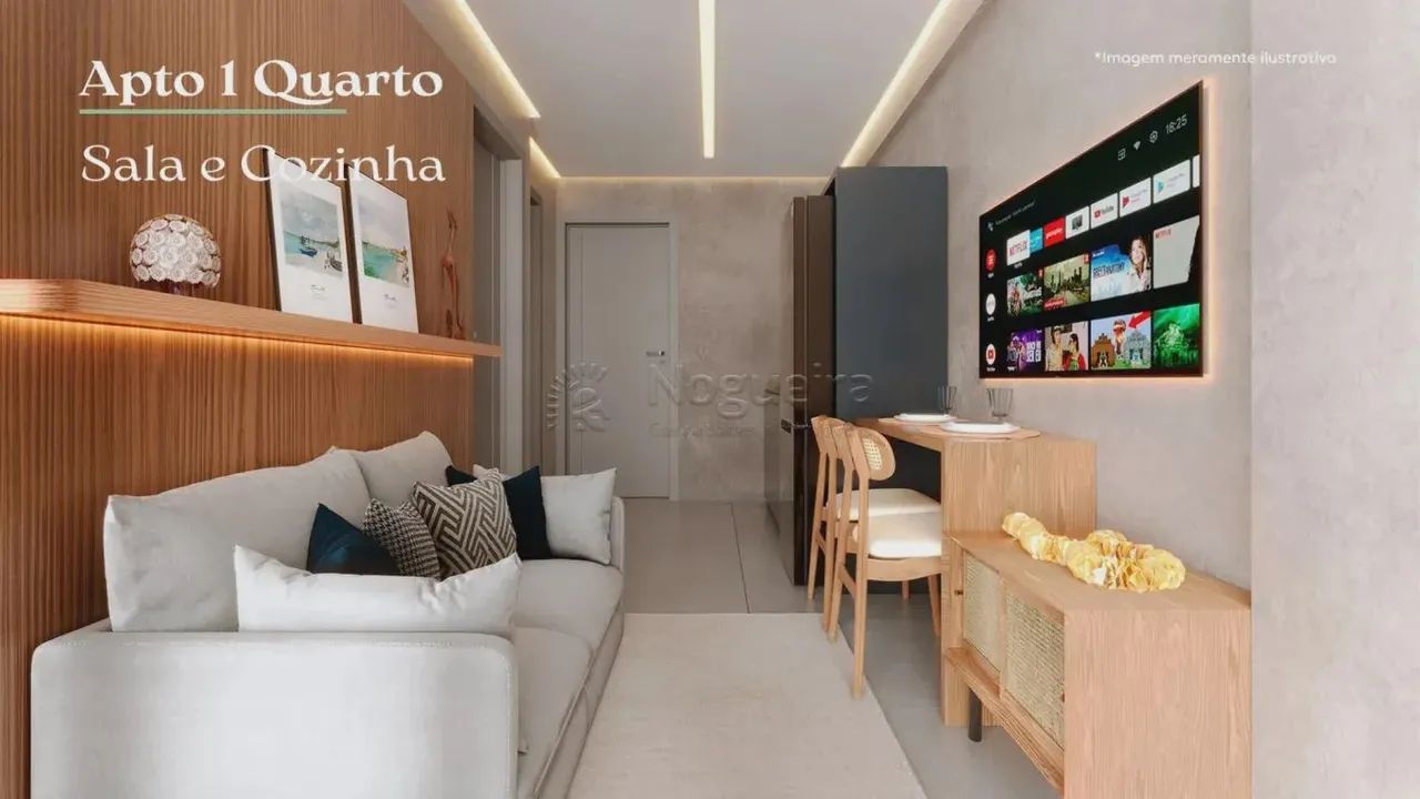 Apartamento à venda no Mauna Home Resort em Tamandare - Ipojuca - PE 1 quarto 1 wc 1 vaga  - Foto 3